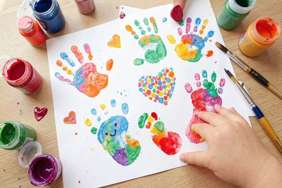 hand print toddler activities